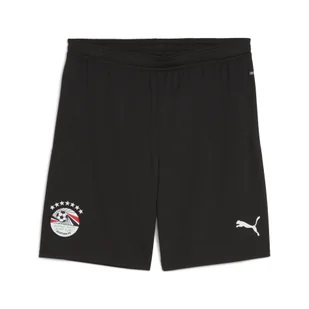 Męskie szorty Egipt 2025 PUMA Black White - Piłka nożna - miniaturka - grafika 1
