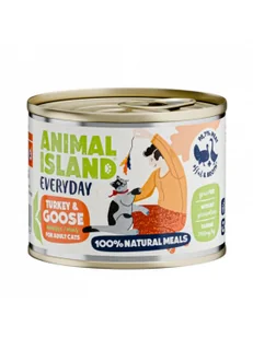 ANIMAL ISLAND Everyday Indyk z Gęsią 200g bezzbożowy mus dla kotów powyżej 3 miesiąca - Mokra karma dla kotów - miniaturka - grafika 1