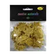 Zabawki kreatywne - Galeria Hobby Gwiazdki z pianki brokatowej złote 50 szt. - miniaturka - grafika 1