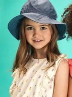 Czapki dla dzieci - Lamino Kapelusz przeciwsłoneczny w kolorze granatowym - miniaturka - grafika 1