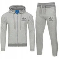 Dresy męskie - Adidas Originals szary dres męski komplet AB7587/AB7581 M - miniaturka - grafika 1