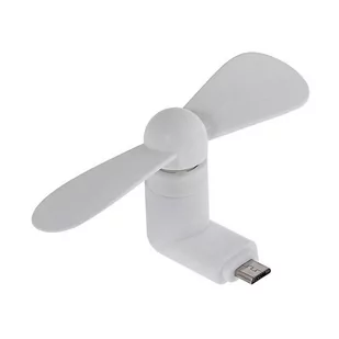 Usams Wentylator USB  USAMS Wiatraczek microUSB biały/white MICMF02 US-ZB009 66330-uniw - Gadżety USB - miniaturka - grafika 1