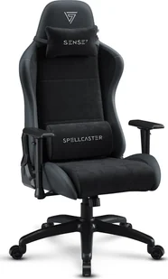 Fotel SENSE7 Spellcaster FUKU XL PU czarny - Fotele gamingowe - miniaturka - grafika 1