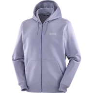 Bluzy sportowe męskie - BLUZA MĘSKA SALOMON LOGO FZ M C25225 - miniaturka - grafika 1