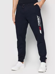 Tommy Hilfiger Spodnie dresowe Seasonal Graphic MW0MW21264 Granatowy Regular Fit - Spodnie sportowe męskie - miniaturka - grafika 1