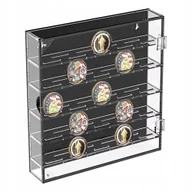 Czasopisma - AKRYLOWY POJEMNIK NA MONETY ,PUDEŁKO EKSPOZYCYJNE 260X300X50MM NA 45 SZTUK - miniaturka - grafika 1