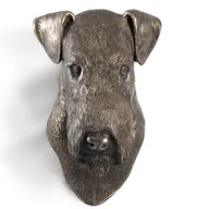 Figurki dekoracyjne - Airedale Terrier, Waterside Terrier - statuetka psa, wiszące popiersie, unikatowa ozdoba dla miłośnika psów marki Art-Dog - miniaturka - grafika 1