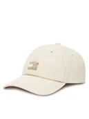 Czapki damskie - Tommy Hilfiger Czapka z daszkiem Heritage AW0AW17580 Beżowy - miniaturka - grafika 1