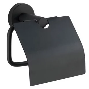 WENKO Uchwyt na papier toaletowy czarny BOSIO WENKO 24241100 - Stojaki i wieszaki na papier toaletowy - miniaturka - grafika 1