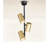 Lampy sufitowe - Brilagi - Żyrandol SELE VERTICAL 3xGU10/30W/230V czarny/złoty - miniaturka - grafika 1
