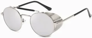 OKULARY PRZECIWSŁONECZNE UNISEX OKRĄGŁE METALOWE RETRO UV400 SREBRNY - Okulary przeciwsłoneczne OKULARY PRZECIWSŁONECZNE UNISEX OKRĄGŁE METALOWE RETRO UV400 SREBRNY - Okulary przeciwsłoneczne - miniaturka - grafika 1
