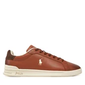 Sneakersy męskie - Sneakersy Polo Ralph Lauren Heritage Court II 809965073001 Brązowy - miniaturka - grafika 1
