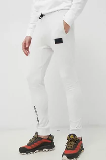 Spodnie męskie - Helly Hansen spodnie dresowe kolor biały gładkie - grafika 1