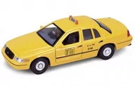 Samochody i pojazdy dla dzieci - Welly 1:34 Ford Crown Victoria TAXI - żółty - miniaturka - grafika 1