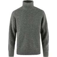 Swetry męskie - Fjallraven 87072-020-999 Övik Roller Neck Sweter M Bluza Męska Szary-Melanż Rozmiar M - miniaturka - grafika 1