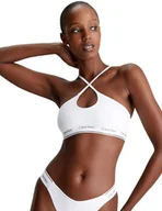 Biustonosze - Calvin Klein Damski biustonosz z wiązaniem na szyi, Pvh Classic biały, S, Pvh Classic White, S - miniaturka - grafika 1