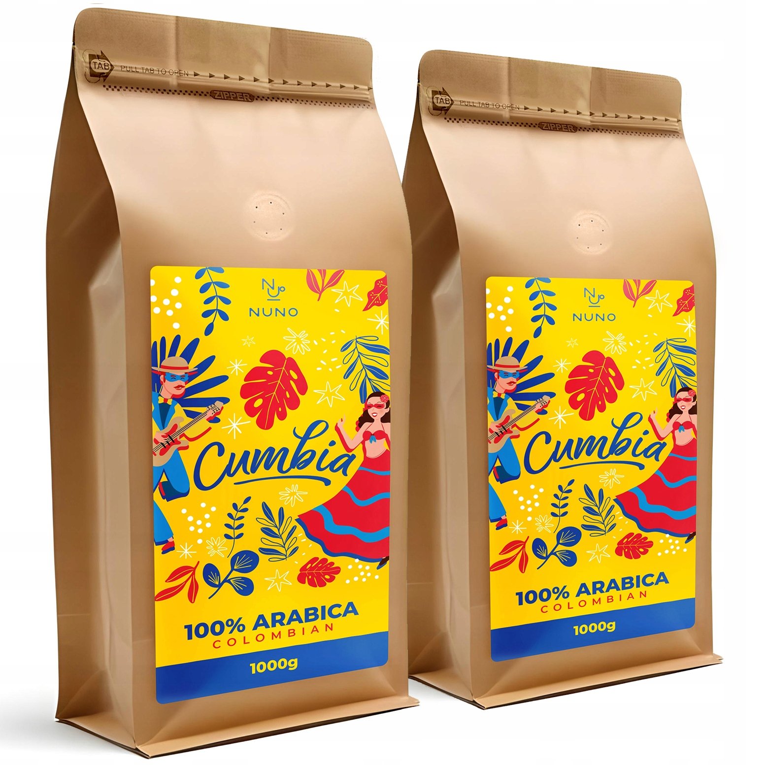 Kawa ziarnista Arabica Nuno Kawa ziarnista Cumbia Columbia 1000g