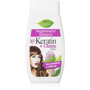 Bione Cosmetics Keratin + Chinin szampon regenerujący 260 ml - Szampony do włosów - miniaturka - grafika 1