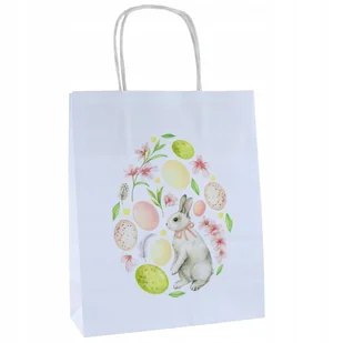 torba papierowa z nadrukiem A5 18x8x22 cm mała na WIELKANOC pisanka x1 - Akcesoria do pakowania - miniaturka - grafika 1