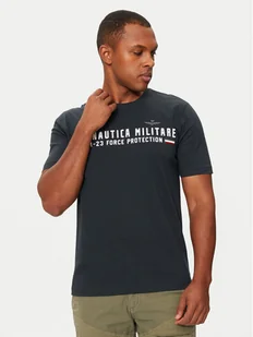 Aeronautica Militare T-Shirt 242TS1942J538 Granatowy Regular Fit - Koszulki męskie - miniaturka - grafika 1