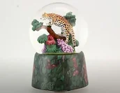 Ozdoby bożonarodzeniowe - Mmm, Kula Śnieżna-Pozytywka, Ruchome Wnętrze  Leopard - miniaturka - grafika 1