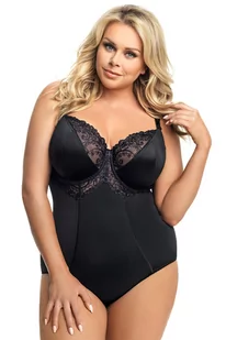 Gorsenia K356 Gala czarny 75E Body wyszczuplające - Komplety bielizny - miniaturka - grafika 1