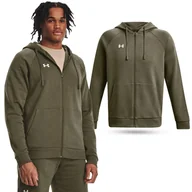 Bluzy sportowe męskie - Męska bluza z kapturem fitness Under Armour Rival Fleece - miniaturka - grafika 1