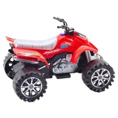 Samochody i pojazdy dla dzieci - ZABAWKOWY QUAD TERENOWY Z NAPĘDEM CZERWONY - miniaturka - grafika 1