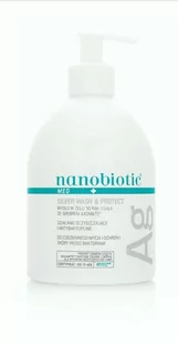 Nanobiotic Med Silver Wash Protect, mydło w żelu do rąk i ciała ze srebrem aXonnite, 500ml 9090974 - Mydła - miniaturka - grafika 1