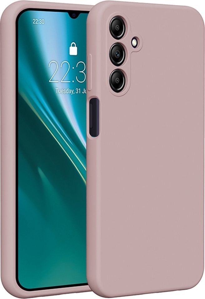 Etteri Nakładka Etteri Silicone Case do Samsung Galaxy A15 4G / A15 5G jasnoróżowa