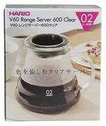 Czajniki na gaz - Hario V60-02 Range Server Clear 600ml - miniaturka - grafika 1