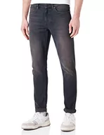 Spodenki męskie - BOSS Męskie spodnie jeansowe Delano Bc-c, Czarny9, 35W / 36L - miniaturka - grafika 1
