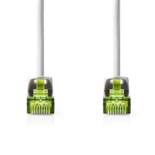 Nedis Kabel sieciowy CAT7 - S/FTP - wtyczka RJ45 - wtyczka RJ45-1,00 m - Snagless - okrągły - LSZH - szary - etykieta