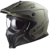 Kaski motocyklowe - LS2, crossoverowy kask motocyklowy DRIFTER solid mat sand 2206, XXL - miniaturka - grafika 1