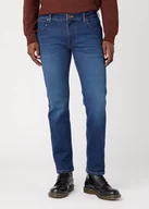 Spodnie męskie - Męskie spodnie jeansowe proste Wrangler GREENSBORO W15QMQ350 W31 L32 - miniaturka - grafika 1