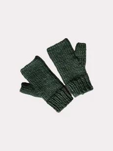 Mitenki ręcznie robione z grubej 100% wełny peruwiańskiej - Rękawiczki - miniaturka - grafika 1