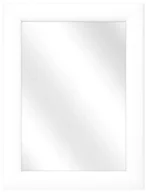 Lustra - Białe drewniane lustro wiszące prostokątne 9 rozmiarów H4-M61 - miniaturka - grafika 1