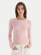 Swetry damskie - Patrizia Pepe Sweter 2K0337/K7S0-M555 Różowy Regular Fit - miniaturka - grafika 1