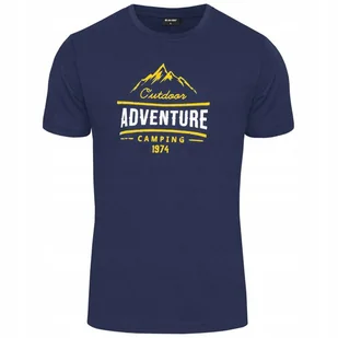 Koszulka Męska LORE HI-TEC T-Shirt Bawełniana Podkoszulek Granatowa M - Koszulki męskie Koszulka Męska LORE HI-TEC T-Shirt Bawełniana Podkoszulek Granatowa M - Koszulki męskie - miniaturka - grafika 1