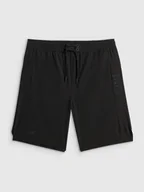 Kąpielówki męskie - 4F Spodenki plażowe boardshorty męskie - czarne XXL - miniaturka - grafika 1