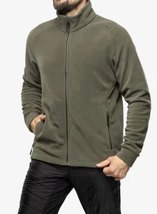 Bluza polarowa CMP Spade Jacket - kaki - Bluzy sportowe męskie - miniaturka - grafika 1