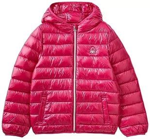 United Colors of Benetton Kamizelka Dziewczyny i Dziewczyny, Rosso Magenta 2e8, S - Kurtki i płaszcze dla dziewczynek - miniaturka - grafika 1