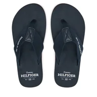 Klapki i japonki męskie - Japonki Tommy Hilfiger Hilfiger 85 Beach Sandal FM0FM05339 Granatowy - miniaturka - grafika 1