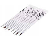 Akcesoria do paznokci - Deni Carte, Zestaw Pędzelków Do Zdobień Paznokci, 8 Szt. - miniaturka - grafika 1