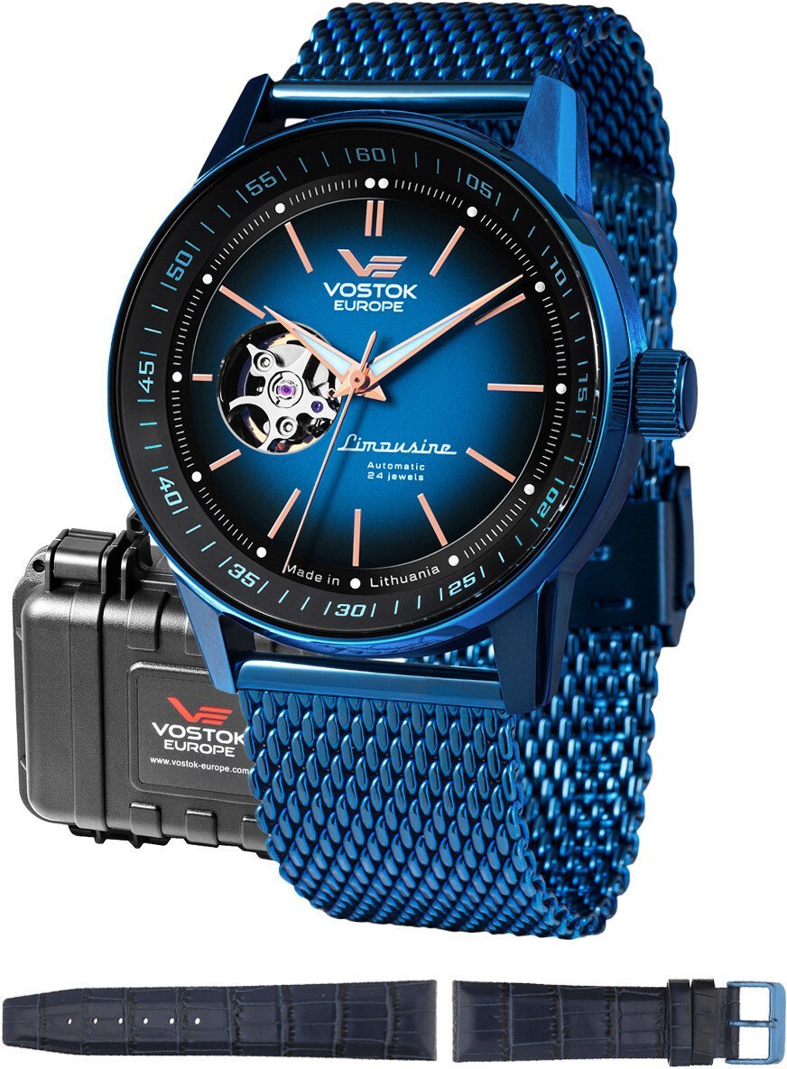 Zegarek Vostok Europe Zegarek męski Vostok Europe NH38A-560D681-SET niebieski