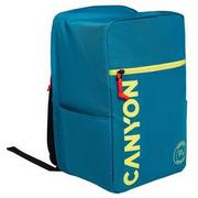 Torby na laptopy - Torba dla laptopa Canyon CSZ-02 pro 15.6", 20x25x40cm, 20L (CNS-CSZ02DGN01) Zielony - miniaturka - grafika 1