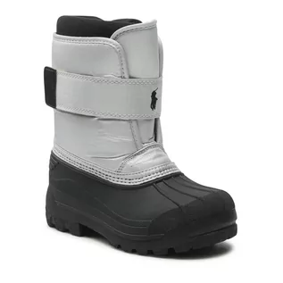 Buty dla dziewczynek - Śniegowce POLO RALPH LAUREN - Everlee RF103768 S Silver/Black - grafika 1