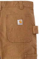 Spodnie sportowe męskie - Spodnie Carhartt Stretch Duck Double Front Brown - miniaturka - grafika 1