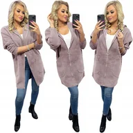 Płaszcze damskie - ALPAKI SUWAK PŁASZCZ WEŁNA KOLORY oversize DŁUGI - miniaturka - grafika 1