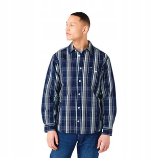 WRANGLER SHACKET MID INDIGO W5G2CPX8E XL - Koszule męskie - miniaturka - grafika 1